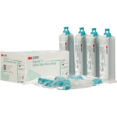 3M Imprint 3 Quick Step Heavy Body VPS Impression Material Refill, 50 mL Cartridges, 4/Pk with 10 Mixing Tips, 10971 thumbnail 11