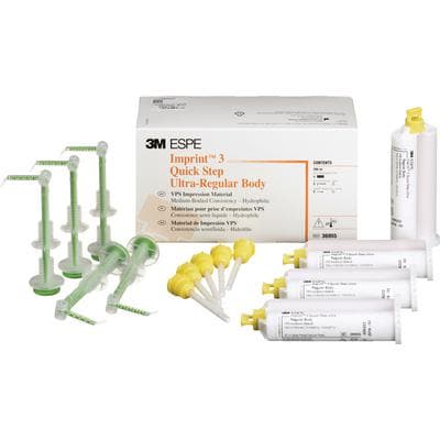 Imprint 3 Quick Step VPS Impression Material Refill, Ultra Regular Body, Caramel, 4 x 50 ml Cartridges with 10 Mixing Tips, 36955 thumbnail 10