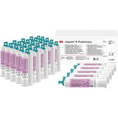 3M (Solventum) Imprint 4 Preliminary VPS Impression Material, Regular Set, Pink, Mint, 50 mL Cartridges, Bulk Pack of 30, 71548 thumbnail 14
