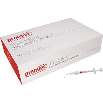 Traxodent Hemostatic Retraction Paste System, Value Pack, 25 x 0.7g Syringes with 50 Bendable Tips, 9007091 thumbnail 18