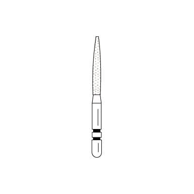 Two Striper® Diamond Bur FG, Very Fine, Flame #260, 1.4 mm Major/0.5 mm Minor Diameter, 10.0 mm Length, 50/Pkg, 2050185 thumbnail 7