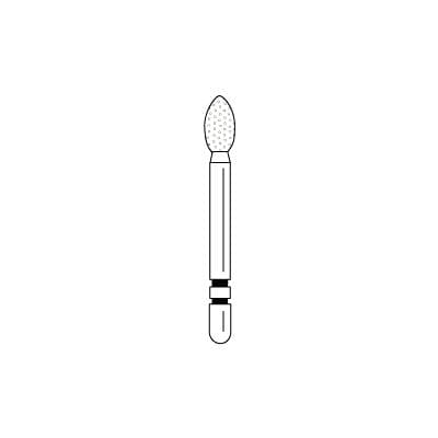 Two Striper® Diamond Bur FG, Coarse, Green, Football #283.4C, 2.5 mm Diameter, 4.0 mm Length, 50/Pkg, 2050142 thumbnail 7