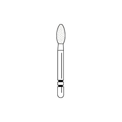 Two Striper® Diamond Bur FG, Fine, Red, Football #285.5F, 2.3 mm Major/0.7 mm Minor Diameter, 5.0 mm Length, 50/Pkg, 2050173 thumbnail 10