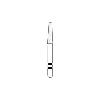 Two Striper Diamond Bur FG, Coarse, Round End Taper, #767.7C, 1.8 mm Major/1.1 mm Minor Diameter, 7.0 mm Length, 50/Pkg, 2050453 thumbnail 7