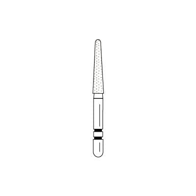 Two Striper Diamond Bur FG, Coarse, Taper Round End, #767.9C, 1.8 mm Major/0.9 mm Minor Diameter, 9.0 mm Length, 50/Pkg, 2050455 thumbnail 7