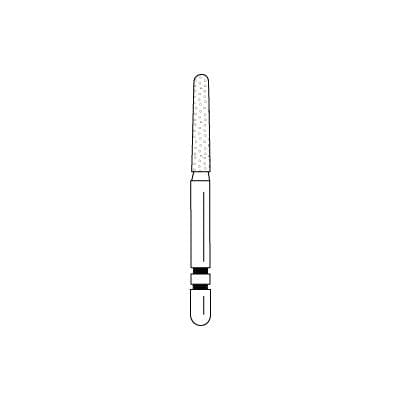 Two Striper Diamond Bur FG, Coarse, Round End Taper, #782.8C, 1.5 mm Major/1.1 mm Minor Diameter, 8.0 mm Length, 50/Pkg, 2050424 thumbnail 7