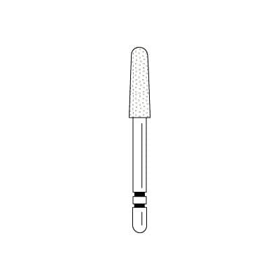 Two Striper Diamond Bur FG, Coarse, Taper Round End, #790.8C, 2.6 mm Major/2.0 mm Minor Diameter, 8.0 mm Length, 50/Pkg, 2050471 thumbnail 7