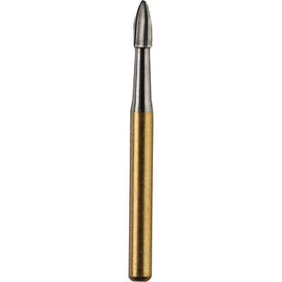 Kerr Trimming & Finishing Carbide Bur FG 7404, Egg Shape, 12 Flute, Friction Grip, 1.4 mm Diameter, 2.8 mm Length, 10/Pk, FG7404-KC0 thumbnail 6