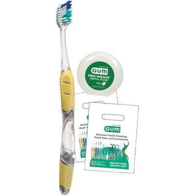 GUM® Kit Technique® Complete Care Toothbrush Bundle Box, Adult Patient Pack, 144 Kits (Toothbrush, Floss, Patient Bag), KIT591P thumbnail 9