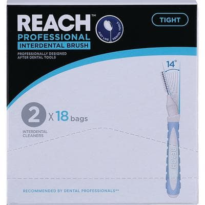 REACH® Interdental Brushes, Tight, 1.0 mm, 18 Packs of 2 (36 Brushes) thumbnail 2