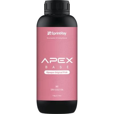 SprintRay APEX Base 3D Printing Denture Base Resin, Opaque Original Pink, 1 kg Bottle thumbnail 7