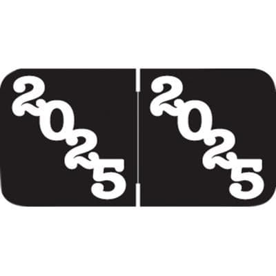 2025 Yearly Aging Labels, Jeter Compatible, Black/White, 1-1/2" x 3/4", 270/Pkg - 2025 Yearly Aging Labels - Jeter Compatible - 270/Pkg - Black/White, 270/Pkg - Image 1