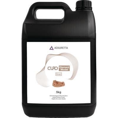 Ackuretta CURO Element Model 3D Printing Resin, Beige, 5 kg Bottle - Ackuretta®CURO Element Model Beige 5kg Bottle Each - Image 1