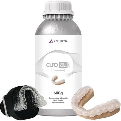 CURO ProSplint Soft 3D Resin, Transparent, 500g Bottle, KT220730101 thumbnail 3