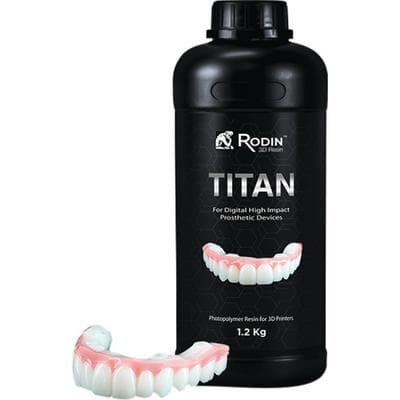 Rodin Titan Ceramic Nanohybrid 3D Resin, Shade 0M1, 1.2 kg Bottle, 24003 thumbnail 6