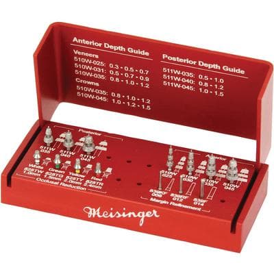 Meisinger Comprehensive Precision Depth Control Kit, Diamond Bur Assortment with Bur Block, 01KEZKNMGASCFTKB27ZR32QEXA thumbnail 2