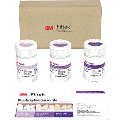 3M Filtek Easy Match Universal Restorative Capsule Intro Kit, 0.2 g, Bright/Natural/Warm, 60/Pk, 6110K thumbnail 12