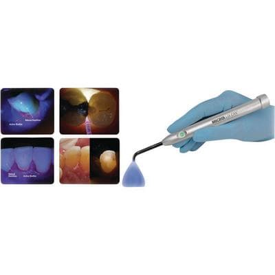 Microlux DW Transilluminator, Dual Wavelength (White Light & 405 nm Blue Fluorescence), with Handpiece, Light Guides, USB Power Supply, and Yellow Filter Glasses, 110065 thumbnail 3
