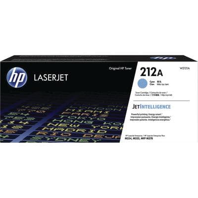 HP 212A Cyan Toner Cartridge (W2121A), 4,500 Page Yield, for Color LaserJet Enterprise M554, M555, MFP M578 Series - Hewlett-Packard Color LaserJet Enterprise - M554, M555, Enterprise Flow MFP M578 Series - HP 212A Toner Cartridge Cyan, 4,500 Page Yield - Image 1