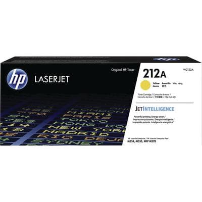 HP 212A Yellow Toner Cartridge (W2122A), 4,500 Page Yield, for Color LaserJet Enterprise M554/M555/M578 Series - Hewlett-Packard Color LaserJet Enterprise - M554, M555, Enterprise Flow MFP M578 Series - HP 212A Toner Cartridge Yellow, 4,500 Page Yield - Image 1