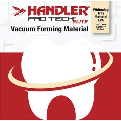 Handler Protech Elite Whitening Tray Material, Soft EVA .040 (1 mm), Clear, 5x5 Square Sheets, 20/Pkg, V.0140117 thumbnail 3