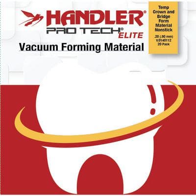 Handler ProTech Elite Temp C&B Form Material, Nonstick, Clear, .020" (.50 mm), 5x5" Square Sheets, 20/Pkg, V.0140112 thumbnail 3