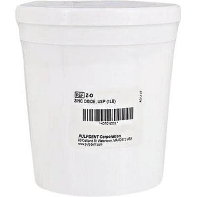 Pulpdent Zinc Oxide USP Powder, 1 lb (454 g) Jar thumbnail 10
