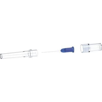 Transcodent Flexible Steel Irrigation Needles, 23 Gauge, 1" (0.6mm), Luer Lock, Blue, 40/Box, 162066 thumbnail 5