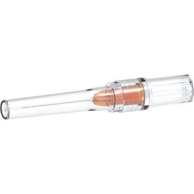 transcodent Flexible Steel Irrigation Needle, 25 Gauge, 25mm, Double-Sided Vent, Luer Lock, Orange, 40/Box, 162067 thumbnail 4
