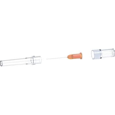 transcodent Flexible Steel Irrigation Needle, 25 Gauge, 25mm, Double-Sided Vent, Luer Lock, Orange, 40/Box, 162067 thumbnail 5