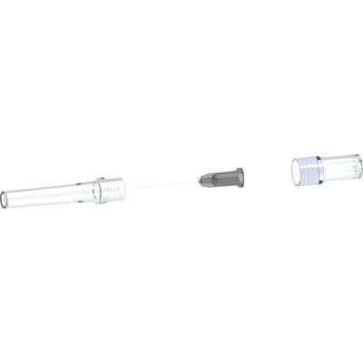 transcodent Flexible Steel Irrigation Needle, 27 Gauge, 1" (0.4mm), Luer Lock, Double-Sided Vent, Gray, 40/Box, Ref 162068 thumbnail 6