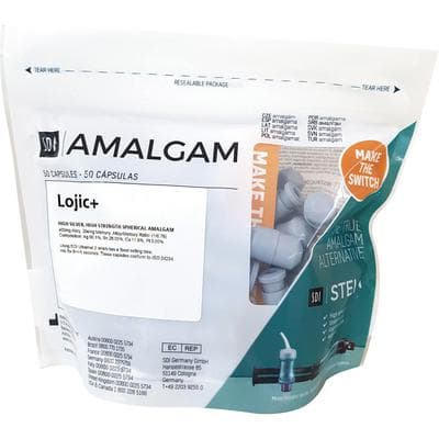 SDI Lojic+ Spherical Amalgam Capsules, Regular Set, 2-Spill (600 mg), 50/Box, 4202303 thumbnail 11