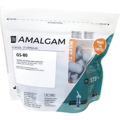 SDI GS-80 Dispersed Phase Amalgam Capsules, 2 Spill, Fast Set, 600 mg, 50/Pk, 4402202 thumbnail 18