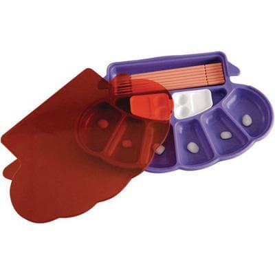 Zirc Restorative Organizer, Arch-Shaped, 13 Compartments, Neon Purple, with Light Protective Cover and 25 Mixing Wells, 20Z495R thumbnail 10