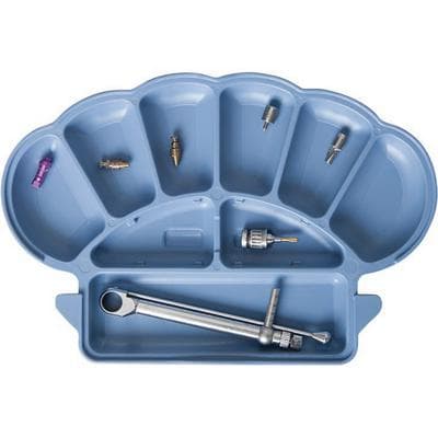 Zirc Implant Organizer, Arch Shaped, Light Blue with Cover, 20Z490B thumbnail 10