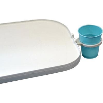 Zirc Dental E-Z Access Shelf Cup Holder, Snap-On, Grey, 3 1/8" x 2 1/2" x 1" thumbnail 4