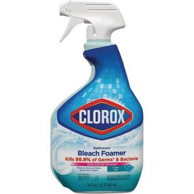 Clorox Disinfecting Bathroom Foamer with Bleach, 30 fl oz Spray Bottle - Clorox Disinfecting Bathroom Foamer with Bleach - 30 fl oz - Image 1