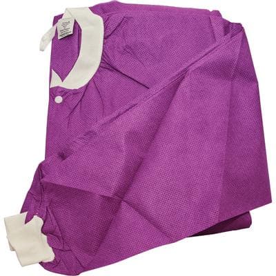 Extra-Safe Hip Length Lab Jacket, Small, Plum, Latex-Free, Fluid Resistant, AAMI Level 3, 10/Pack thumbnail 5