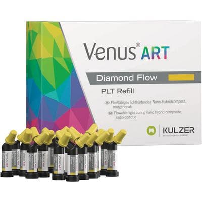 Venus Diamond Flow Baseliner PLT Refill, Flowable Nanohybrid Composite, 0.2 g Unidose Tips, 20/Pack, 66041051 thumbnail 11