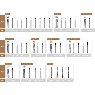 Pac-Dent FG #330 Pear Shaped Carbide Bur, Friction Grip, Standard Shank, 10/Pkg thumbnail 2