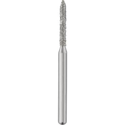 Patterson® Disposable Diamond Bur, FG, Medium Grit, Blue Ring, Cylinder Bevel End, #885-012M, 1.2 mm Diameter x 8.0 mm Length, 25/Pkg - Patterson® Disposable Diamonds – FG, Medium, Blue, Cylinder Bevel End, # 885-012M, 1.2 mm Diameter, 8.0 mm Length, 25/Pkg - Patterson® Disposable Diamonds – FG, Medium, Blue, Cylinder Bevel End, # 885-012M, 1.2 mm Diameter, 8.0 mm Length, 25/Pkg - Image 1