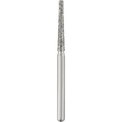 Patterson® Disposable Diamonds – FG, Medium, Blue, Cone Flat End, 25/Pkg - # 848-016M, 1.6 mm Diameter, 10.0 mm Length - Patterson® Disposable Diamonds – FG, Medium, Blue, Cone Flat End, 25/Pkg - # 848-016M, 1.6 mm Diameter, 10.0 mm Length - Image 1