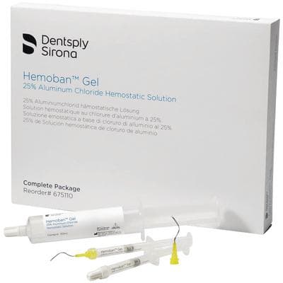 Hemoban Gel Complete Package, 25% Aluminum Chloride Hemostatic Solution, 30 mL Syringe + 20 Empty Syringes + 20 Infusor Tips, 675110 thumbnail 6