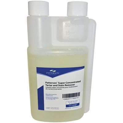 Patterson® Super Concentrated Ultrasonic Cleaning Solution – Tartar and Stain Remover, Clear, 16 oz Bottle - Patterson® Super Concentrated Ultrasonic Cleaning Solutions – Tartar and Stain Remover, Clear, 16 oz Bottle - Patterson® Super Concentrated Ultrasonic Cleaning Solutions – Tartar and Stain Remover, Clear, 16 oz Bottle - Image 1