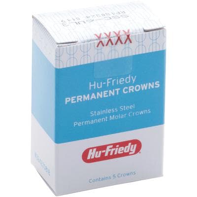 Hu-Friedy Stainless Steel Permanent Molar Crown, Upper Left #3, Size 6UL3, Refill Pack of 5 (SSC-6UL3) thumbnail 5