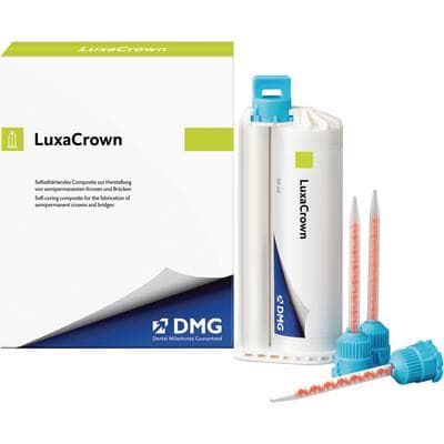 LuxaCrown Self-Curing Provisional Crown & Bridge Composite, Shade A3, 50 mL Cartridge with 15 Automix Tips, Ref 120972 thumbnail 17
