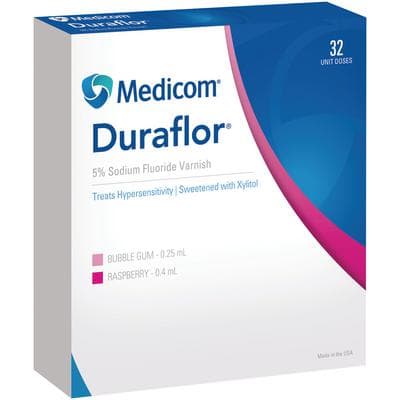 Duraflor 5% Sodium Fluoride Varnish, Unit Dose, 0.25 mL, Bubblegum, 32/Box, 1011-BG32 thumbnail 6