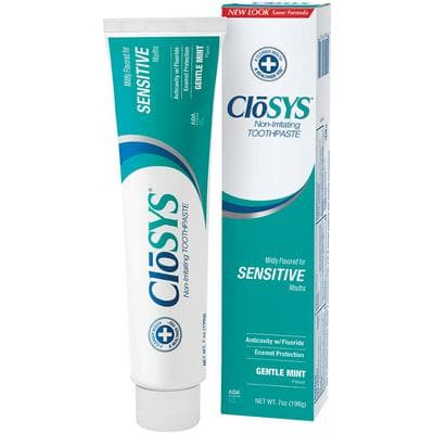 CloSYS Sensitive Fluoride Toothpaste, Gentle Mint, 7 oz Tube, 24/Box, 1C-7-24F thumbnail 7