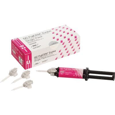 GC FujiCEM Evolve Resin-Reinforced Glass Ionomer Luting Cement, Automix Syringe, 9.2g (5.0mL), Single Pack with 15 Mixing Tips, 012948 thumbnail 24