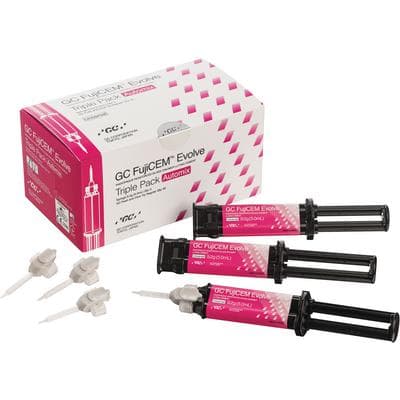 GC FujiCEM Evolve Automix Resin-Reinforced Glass Ionomer Cement, 9.2g Syringe, Pack of 3, 012950 thumbnail 19